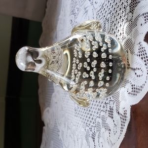 Murano Crystal Dove Controlled Bubbles